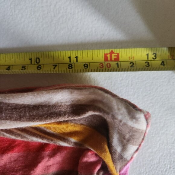 Pleione Skirt Womens Small Multicolor Patchwork Striped Boho Maxi - Picture 6 of 9